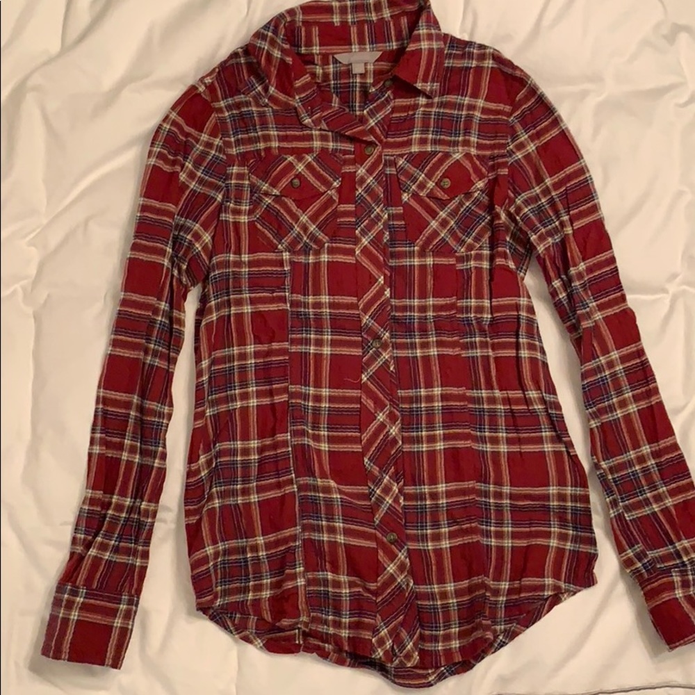 Long sleeve flannel shirt